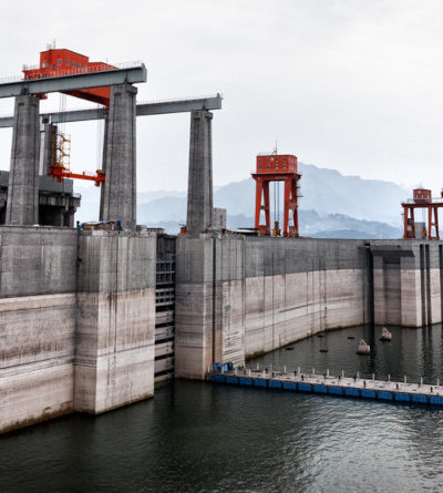 Drei Schluchten Staudamm in Sandouping, China