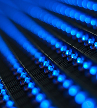 Blaues LED-Licht